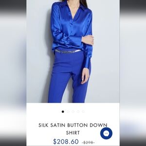 Antonio Melani Silk Blue Blouse